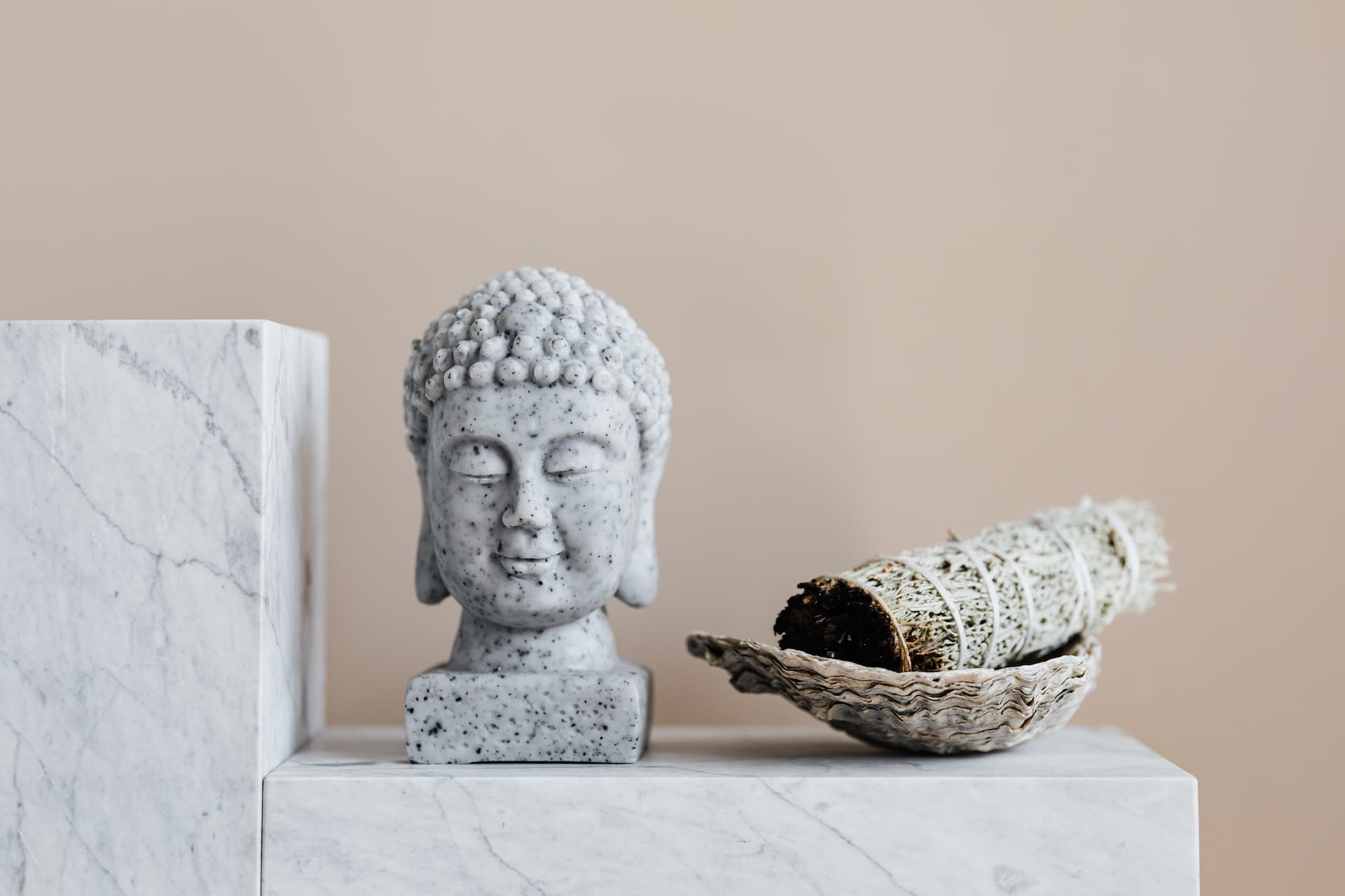 busto de Buda para decorar una casa estilo oriental